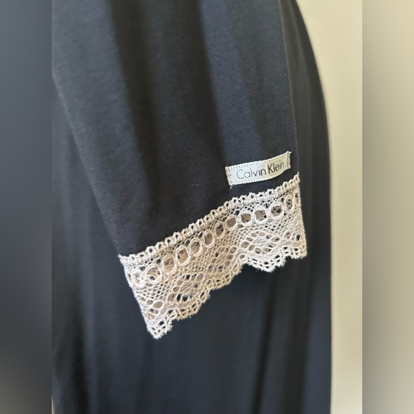 🚨Calvin Klein Sleepwear w/ sexy laces edges trim on sleeves and hem -size XS - Picture 7 of 10